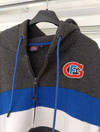HC Fribourg Gotteron/ Sweet à capuche zippé , taille XL