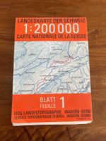 Landeskarte 1:200‘000 Blatt 1 Nordwest