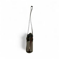 Flaschenhalter aus braunem Leder (Flasche nicht enthalten))