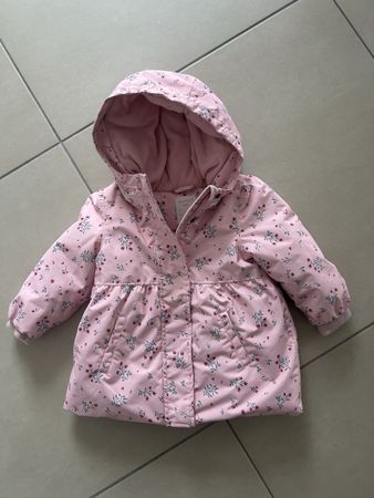 Manor Baby Winterjacke, Gr. 86, Rosa mit Blumenmuster