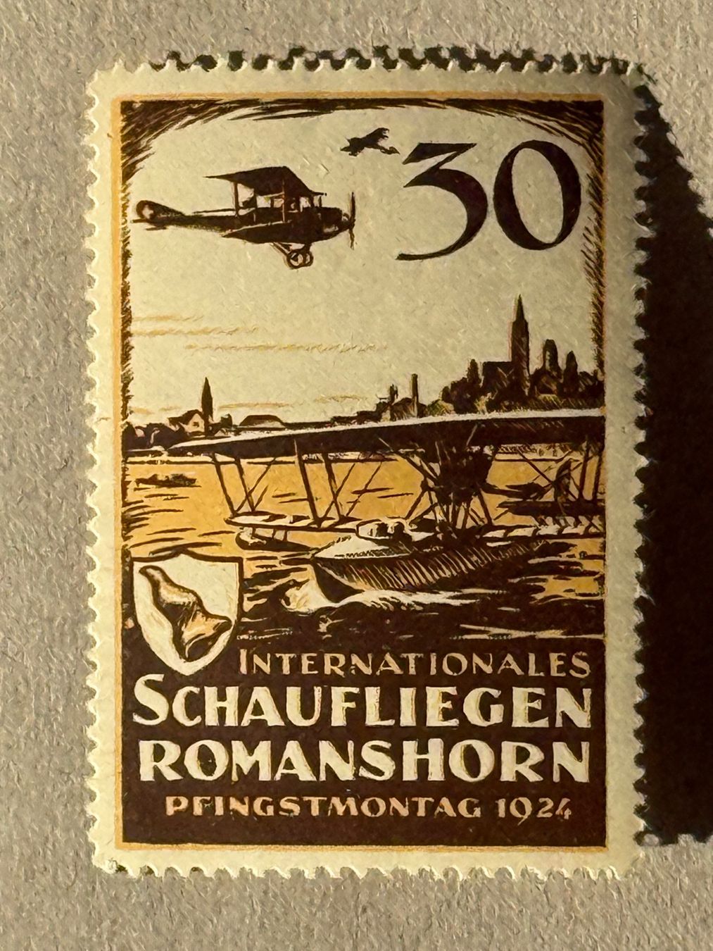 Tutti i francobolli: Flugpost Vignette 9, Romanshorn, postfrisch – Usato da Aarau venduto da hilde47