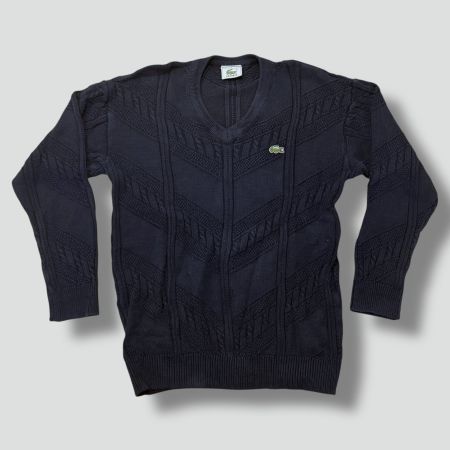 Lacoste vintage knitted sweatshirt retro strickpullover 90s