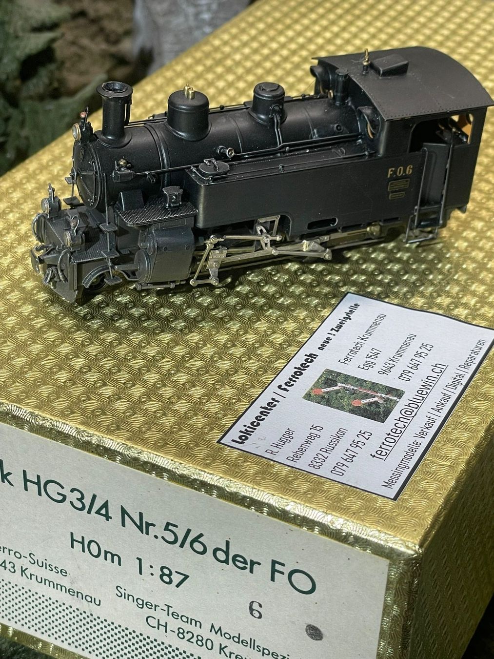 Ferro-suisse Modellini di ferrovie: Ferro Suisse, HG 3/4, FO- No: 6 – Nuovo e nell'imballaggio originale da Krummenau venduto da ferrotech 7