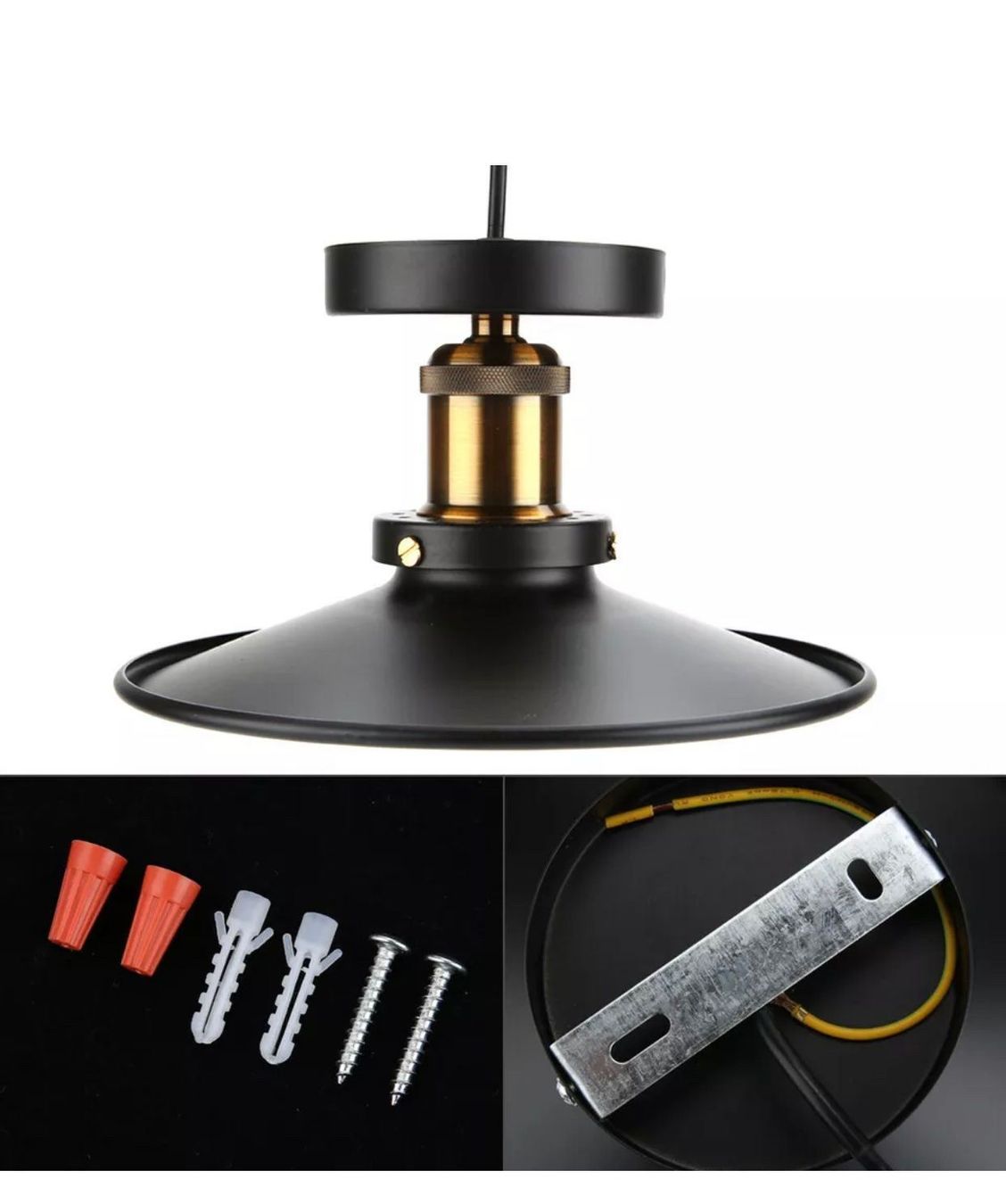 Lampadari & plafoniere: E27 Deckenlampe Hängeleuchte Schwarz Met – Nuovo e nell'imballaggio originale da Amriswil venduto da JaJa-Express 8