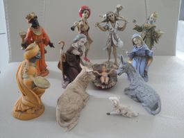 11 Figurines pour la Crèche de Noël, selon photos
