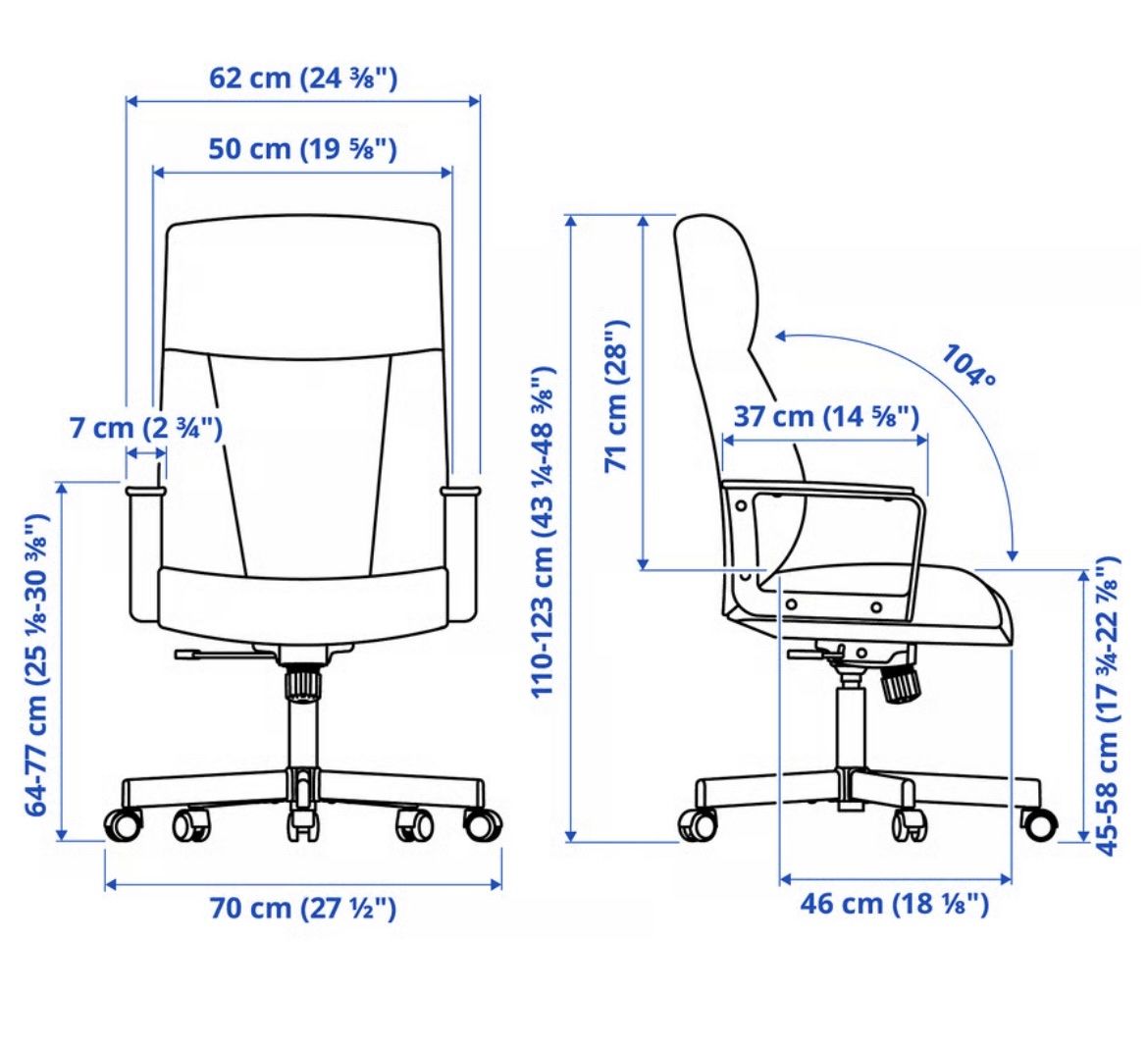 Ikea Chaises: Ikea Melberget Drehstuhl – D'occasion à Ottenbach par Noor07 6