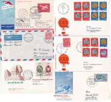 42 Stk. CH Flugpost Briefe ab 1958, Swissair etc.