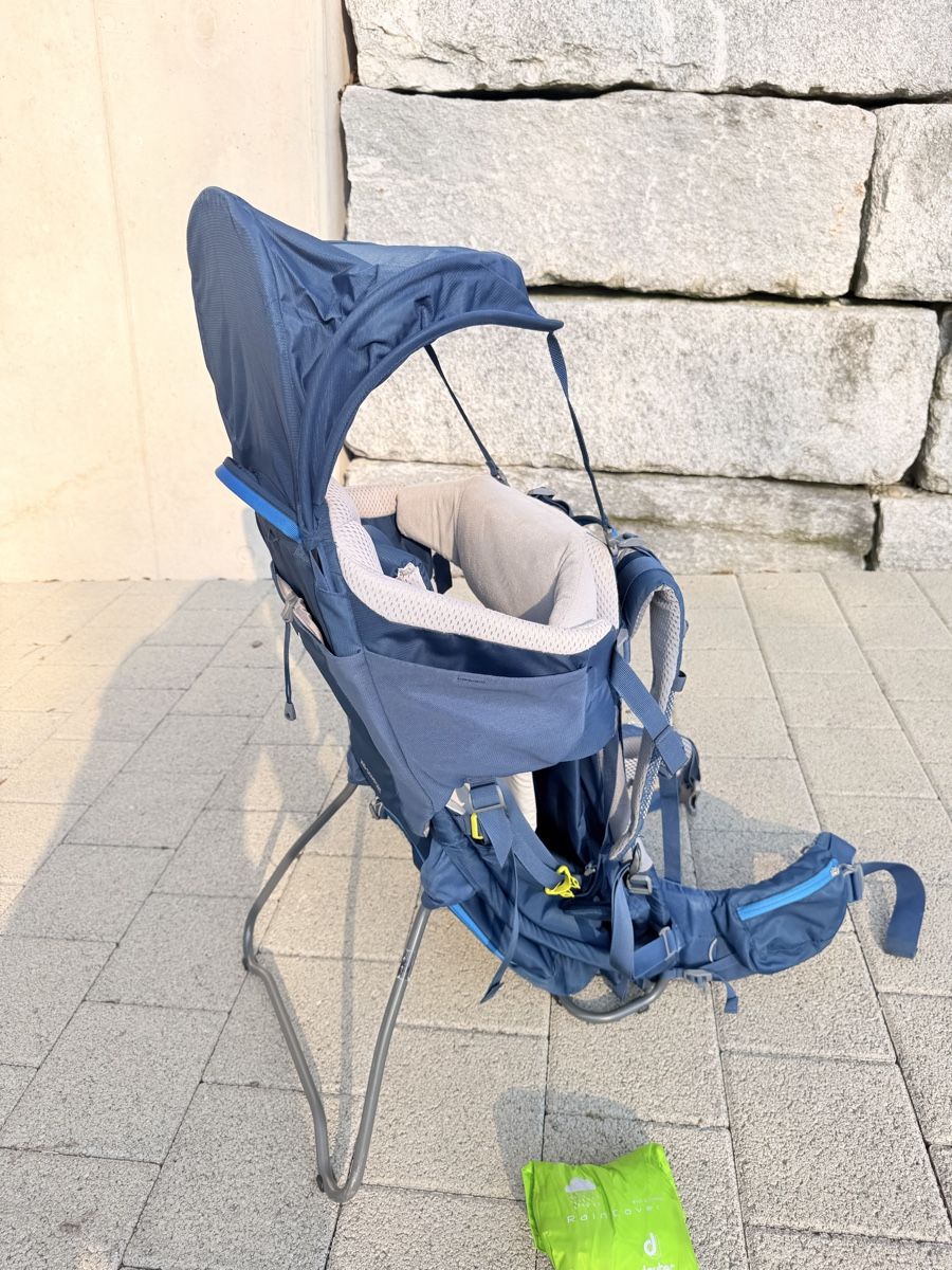 Deuter Marsupi portabebè: Deuter Kid Comfort Kindertrage, blau – Usato da Oberengstringen venduto da wel_f8g7 5