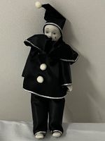 Antike PIERROT-/PORZELLAN-PUPPE / 1960-1970 / Top-Zustand!
