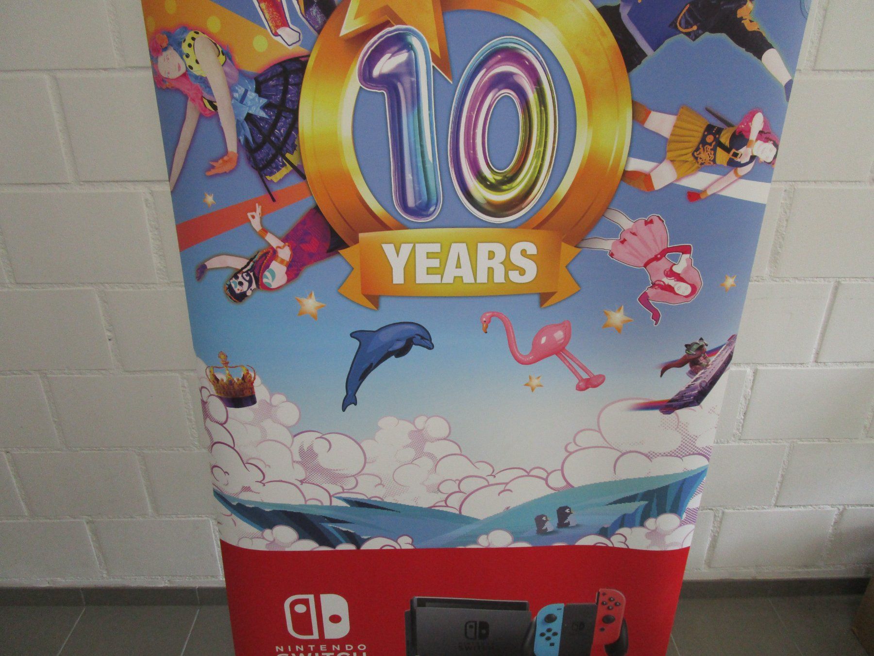 Giochi: Roll-Up Werbebanner Just Dance 10 Years Nintendo Switch – Usato da Goldau venduto da agestuffer 3