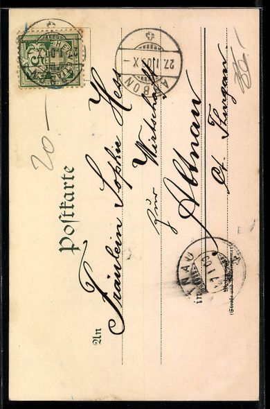 Cartes postales: AK Arbon, Kirche und Segelboot – D'occasion à Berlin par bartko-reher 1