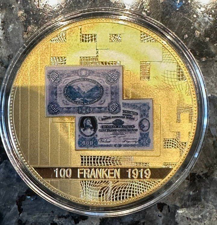 Medaglie: MEDAILLE der 100 Franken Banknote 1919 – Nuovo (secondo la descrizione) da Beringen venduto da Mantafisch1