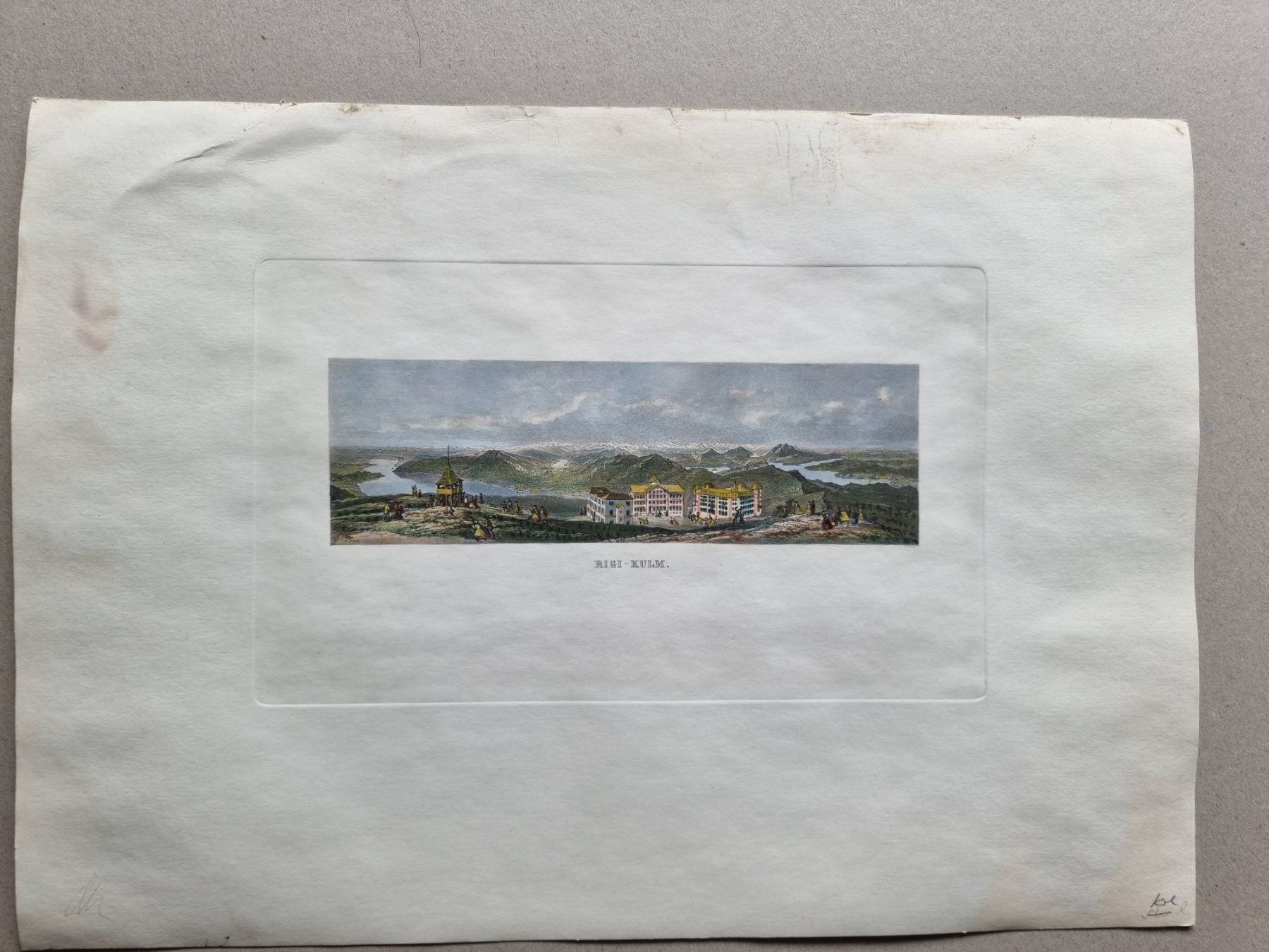 Incisioni: RIGI AQUATINTA BLATTGRÖSSE CA.34X25CM – Usato da Gersau venduto da grafik-kunst 2