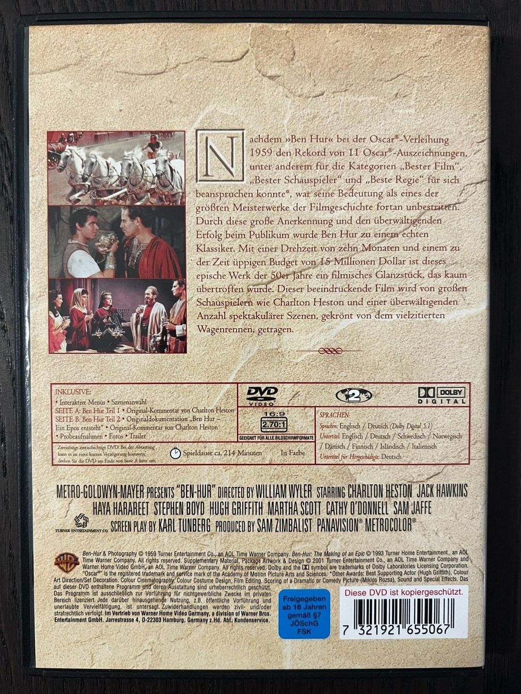 Tutti i DVDs: Ben Hur – Usato da Zürich venduto da FilmFreunde 1