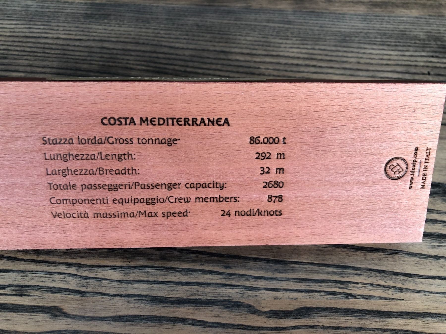 Kit di modellismo & Modellini statici: Costa Mediterranea Modellschiff – Usato da Berg am Irchel venduto da Zweiti_Chance 5