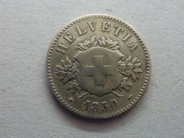 Top 20 Rappen 1850  -  Ungereinigt  -