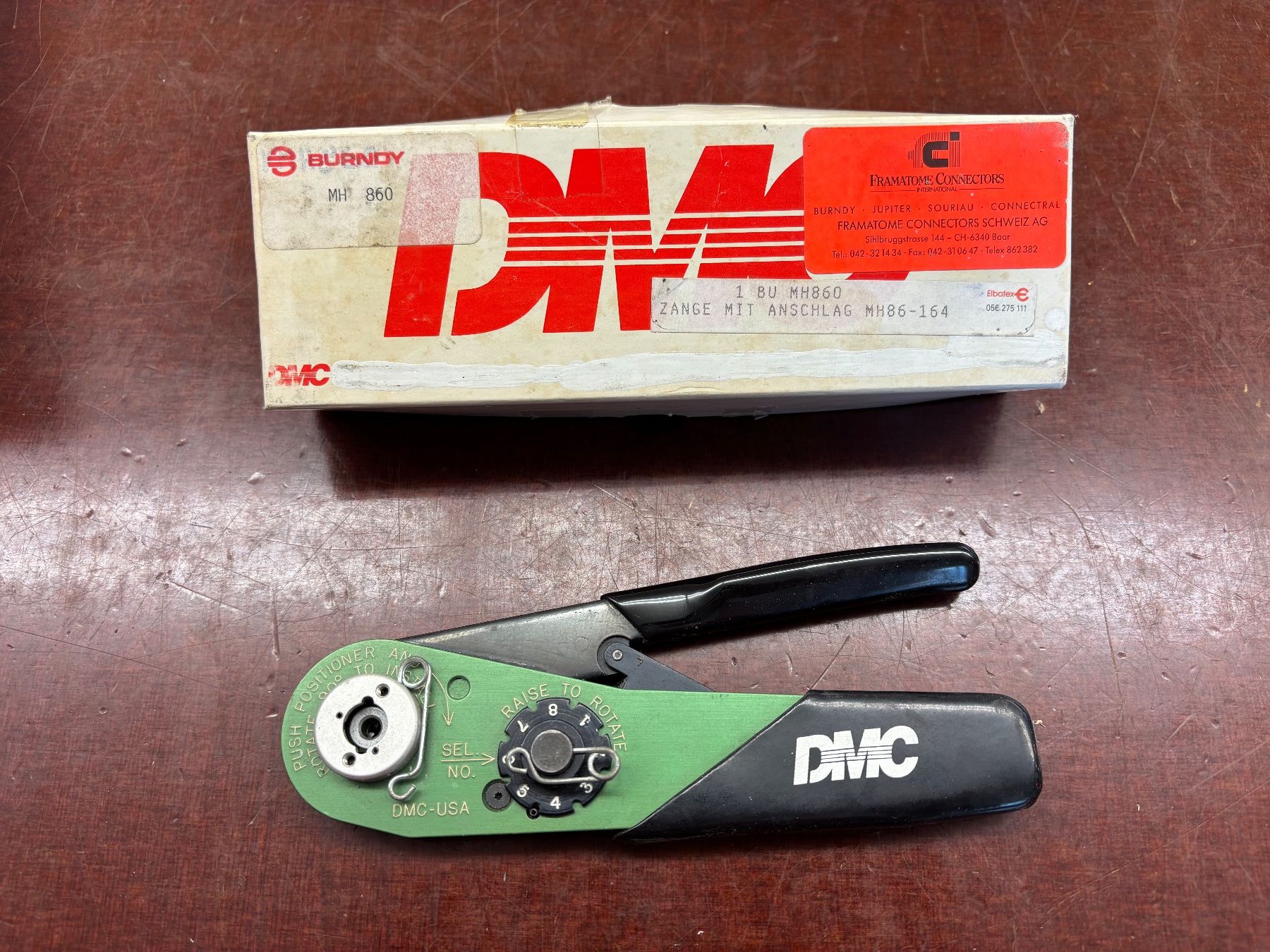 DMC Tutti gli attrezzi: DMC MH860 Crimpzange mit Anleitung – Usato da Winterthur venduto da ReUse_Baumarkt 3