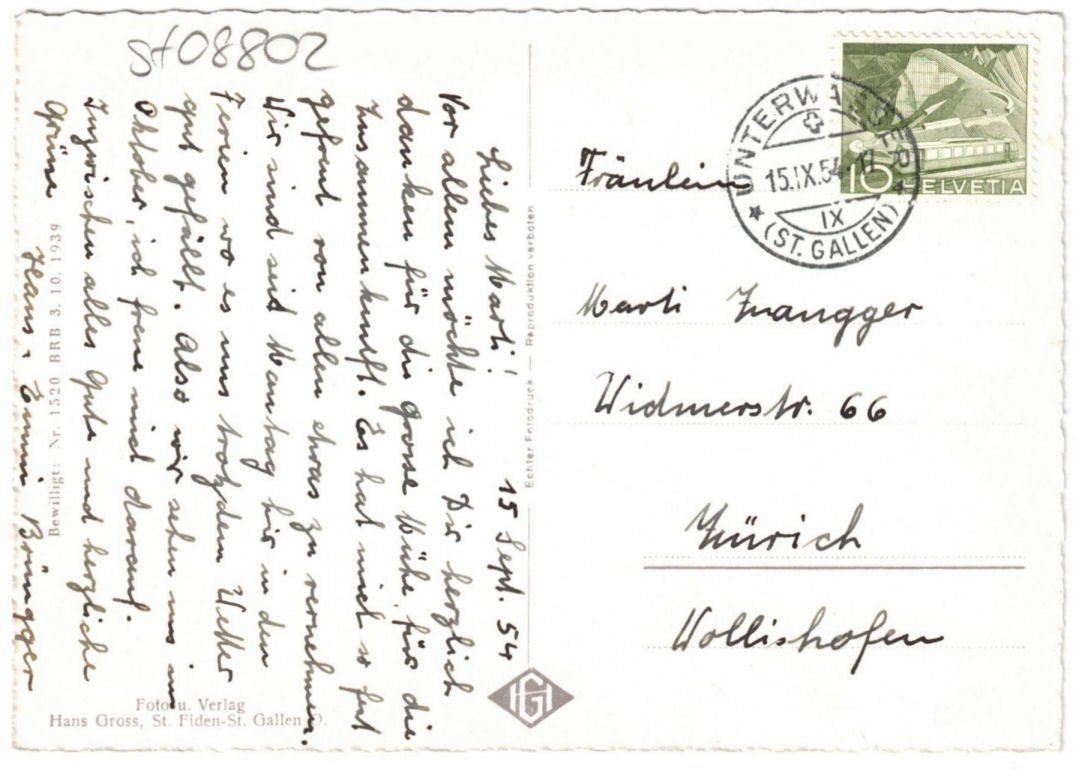 Cartoline postali: Unterwasser - Standseilbahn Iltios – Usato da Binningen venduto da Mountainrider 1
