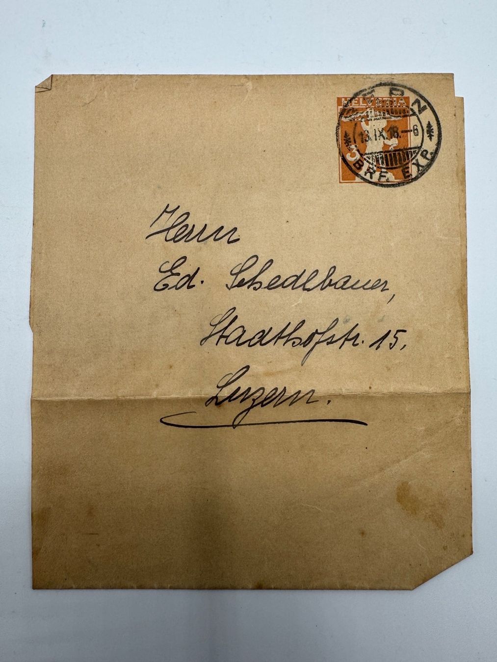 Buste & buste per spedizione: Alte Briefe und Postkarten, 4 Stück – Usato da Sachseln venduto da BONATI01 3
