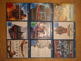 9x Blu-ray Action-Sammlung (Shooter, Sicario, Looper, Triple