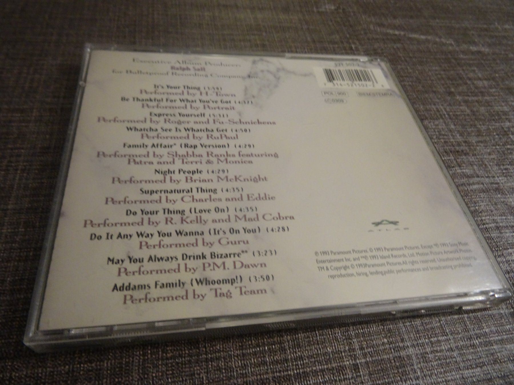 CD: Addams Family Values CD, Soundtrack – Usato da Olten venduto da Disc-Ausverkauf 1