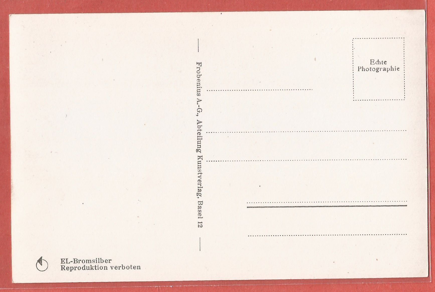 Cartoline postali: Entlebuch - Fotokarte ca. 1930 – Usato da Fislisbach venduto da Porano 1