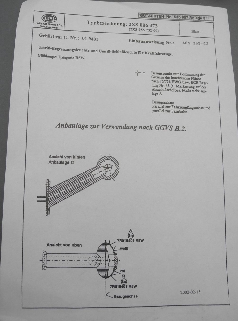 Tutti pezzi di ricambio auto: Hella Gummi Umrissleuchte Oldtimer, Nr. 12a – Nuovo e nell'imballaggio originale da Kottwil venduto da Crazyrolf 2