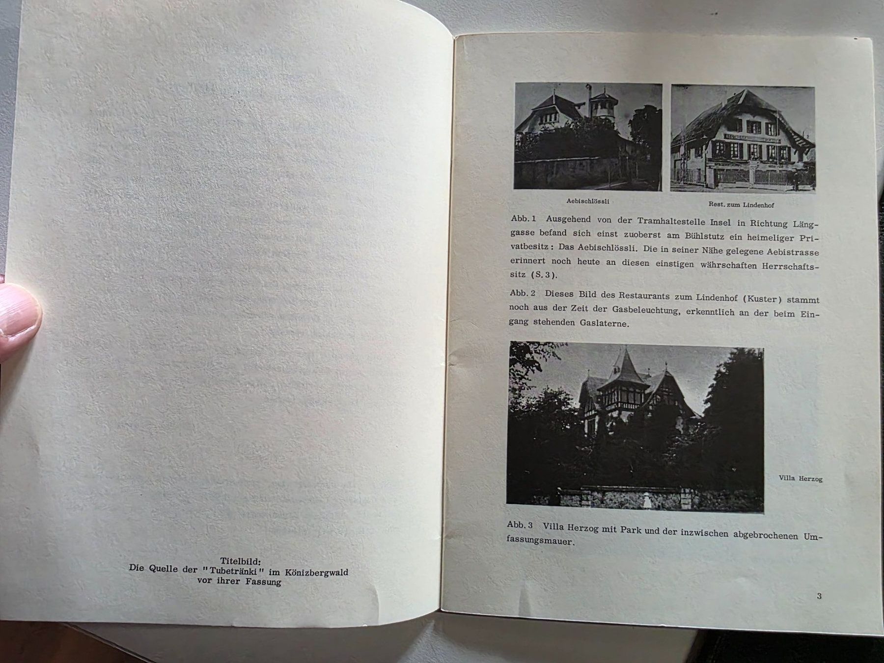 Bücher: Holligen einst und jetzt - Bern-Holligen 1963 – Gebraucht aus Walterswil BE von Lonitti 3