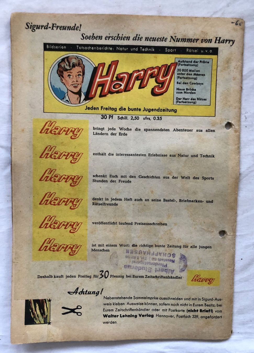 Fumetti: SIGURD - DER RITTERLICHE HELD - Band 10 – Usato da Schaffhausen venduto da durruti 3