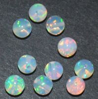 Mineralien Set L-7968–10 Äthiopische Opal Kugeln gebohrt 5mm