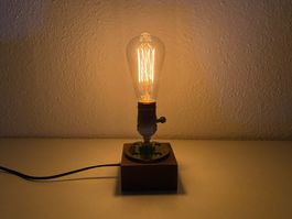 Lampe Retro Edison Tischlampe Dimmbar Warmweiss