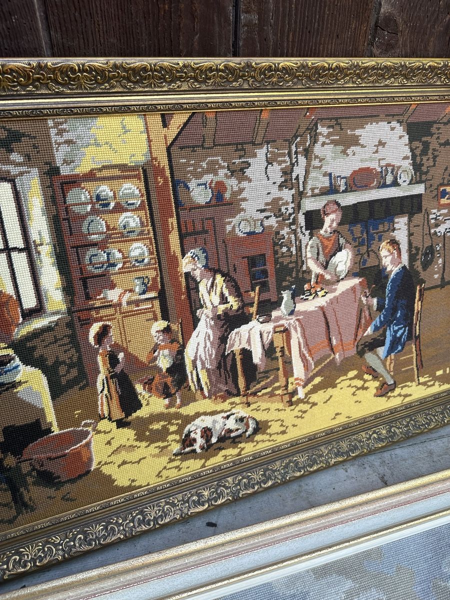 Poster & Bilder: 4 Wandbilder Gobelin mit Rahmen  – Gebraucht aus Villmergen von Bezdupe 3