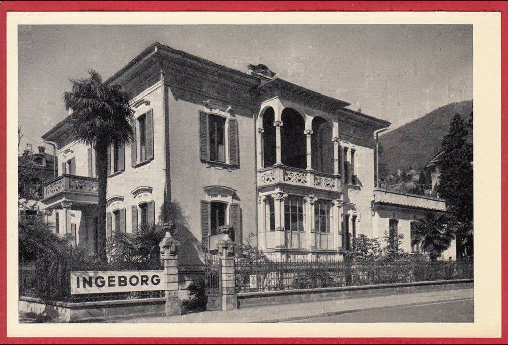 Cartoline postali: LOCARNO HOTEL PENSION INGEBORG – Usato da Grüningen venduto da Kartenlaube