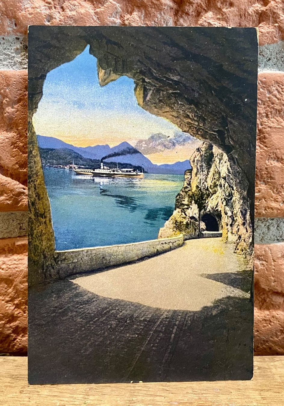 Cartoline postali: Beatusstrasse am Thunersee mit Dampfschiff – Usato da Root venduto da ENGLAND-TREASURES