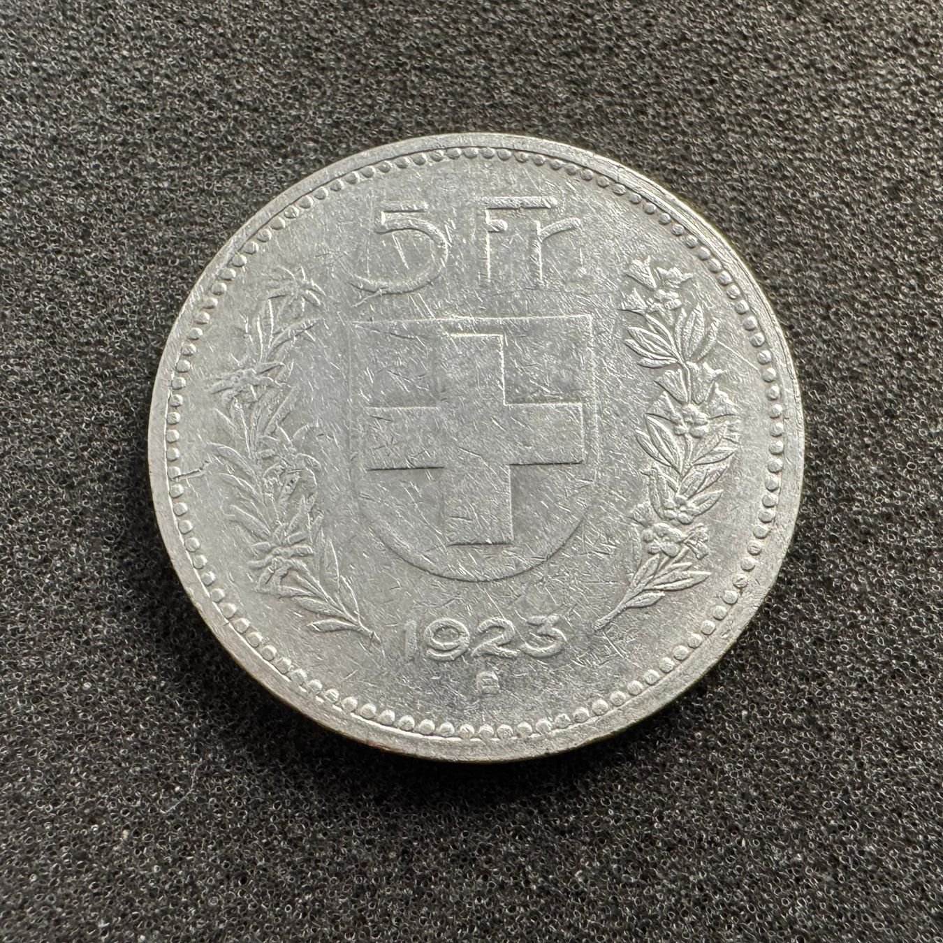 Tutti le monete: 5 Franken Silber 1923 - Alphirte – Usato da Reitnau venduto da tb-muenzen