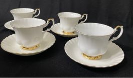 Royal Albert 4 x Kaffeetassen Val D'or  🌸