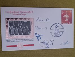 Degenfechten Mannschaft - Olympia Bronze 1976 signiert