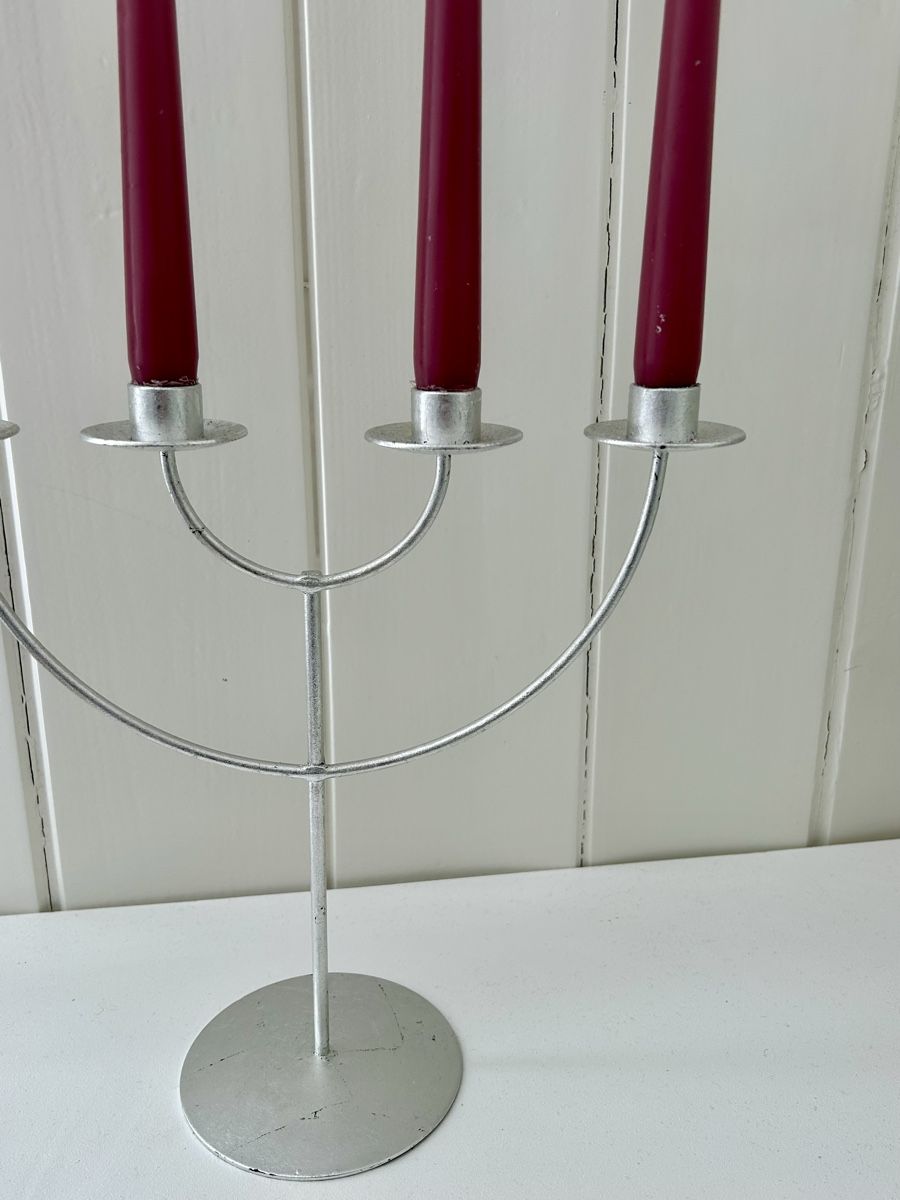 Portacandele: Silberner Kerzenständer 4-armig – Usato da Gunten venduto da starfish3 3