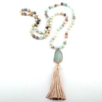 Halskette Lariat Boho-Style Amazonit NEU