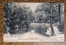 Stadtpark 1904, Poststempel:Lachen-Vonwil St. Gallen