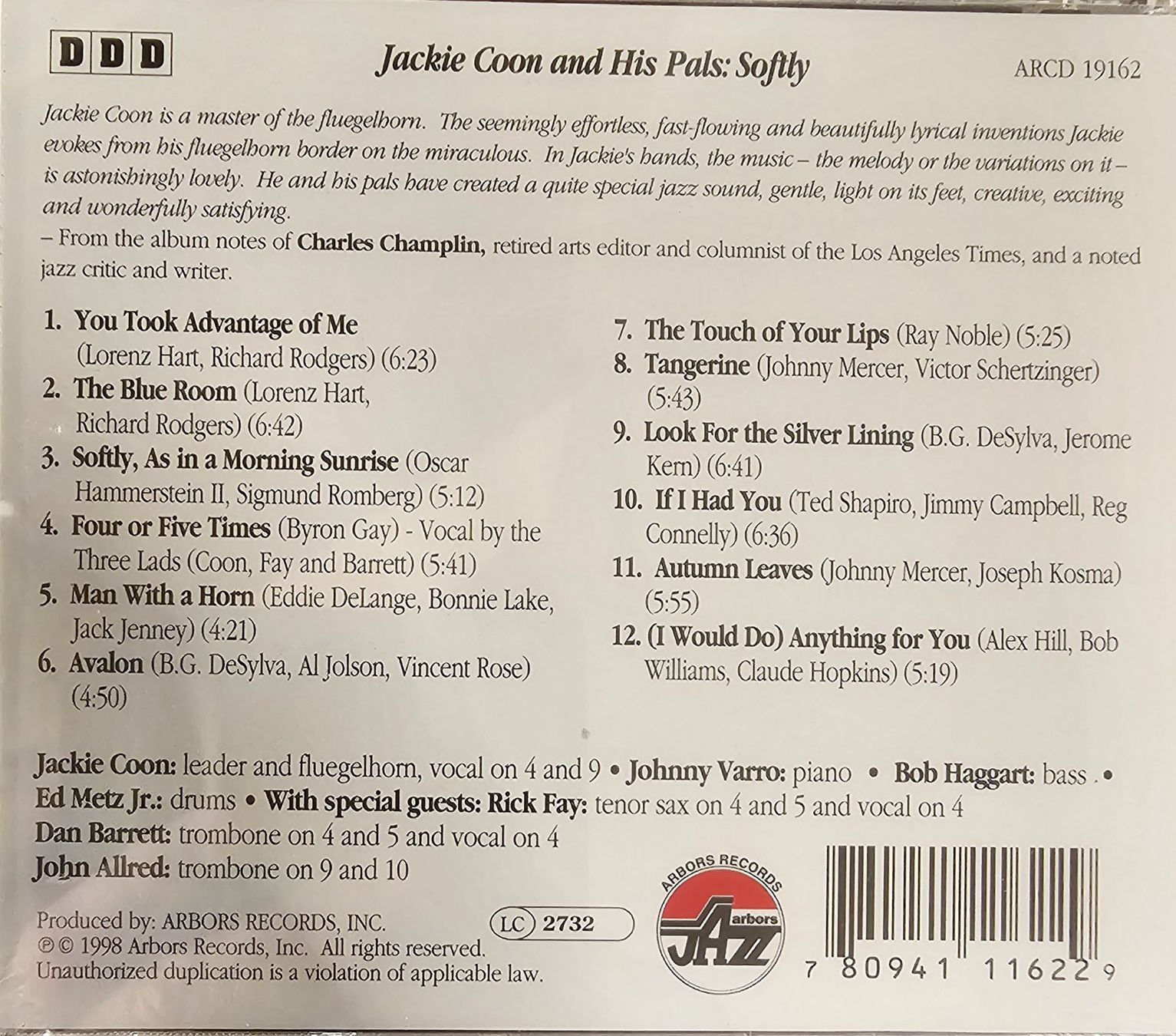 CD: Jackie Coon ‎– Softly – Nuovo e nell'imballaggio originale da Wahlen b. Laufen venduto da Cg10 1