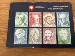 Briefmarken ( Wahlschweizer und Schweizer auf Briefmarken