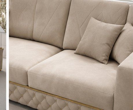 Divani: XL Modul Ecksofa Wohnlandschaft "Veluto Gold" aus Samt MASON – Nuovo e nell'imballaggio originale da Kreuzlingen venduto da DealBlitz 5