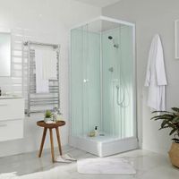 Duschkabine Komplett 80x80x200cm - Weiss
