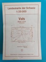 1234 Vals🌞1:25'000 Landeskarte der Schweiz