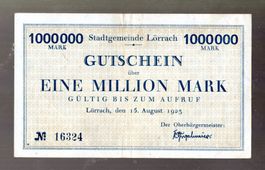 Germany Lörrach 1 million mark selten
