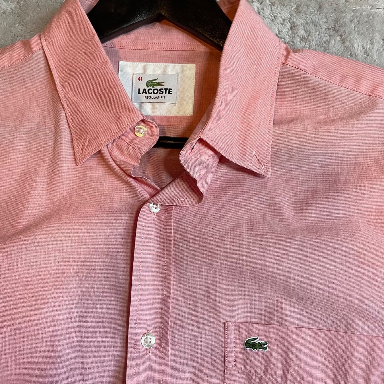 Lacoste Camicie: Lacoste Regular Fit Hemd Gr. 41 Rosa 100% Baumwolle L – Usato da Bubikon venduto da SwissSecondLife 5