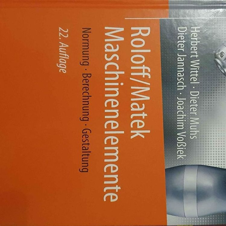 Roloff/Matek Maschinenelemente | Kaufen auf Ricardo