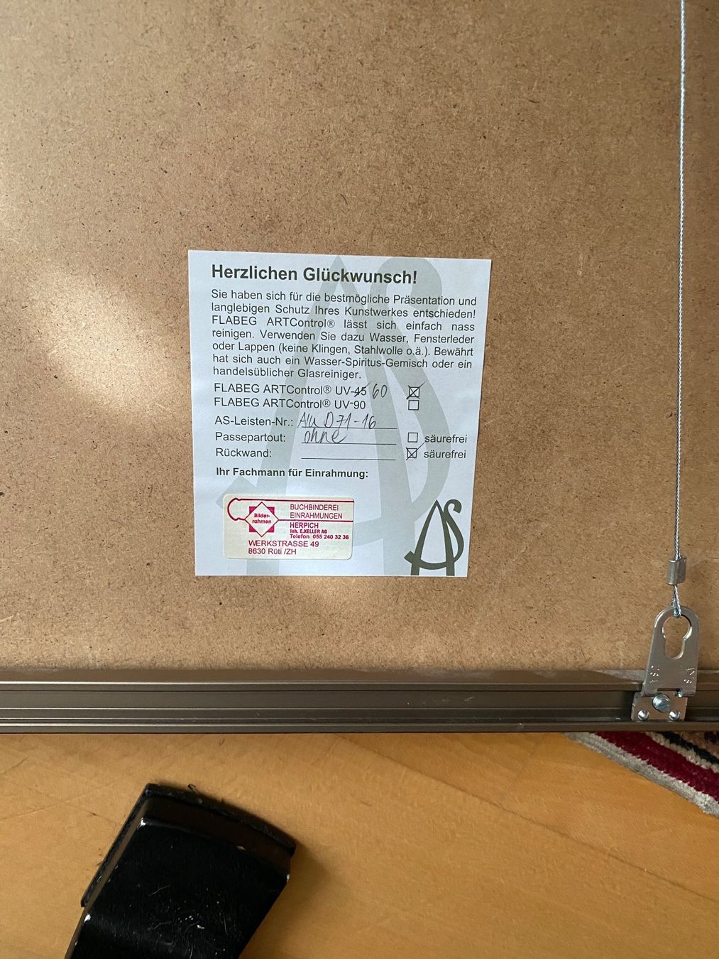 Foto & Immagini: Wandbild auf Stoff (China) – Usato da Münchwilen TG venduto da Mercurius63 7