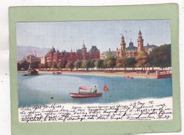 Zürich Rotes Schloss und Tonhalle 1906